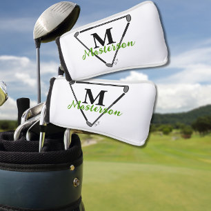 Personalized Monogram/Name Unique Golf Clubs Green Head Cover