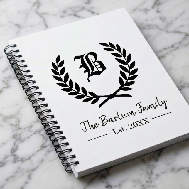 Personalized Monogram  Notebook (Personalized Monogram Notebook)