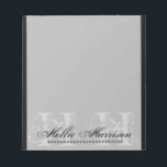 Personalized Monogram : Notepad<br><div class="desc">Customize with your own background colour,  change initials and name to personalize. Design by LuckyGirl Graphics.</div>