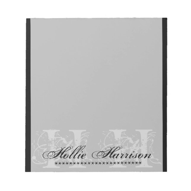 Personalized Monogram : Notepad (Front)