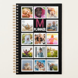 Personalized Monogram Photo Collage Planner - Desi