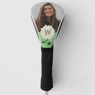 Personalized Monogram Photo Floral Daisy Golf Head Cover