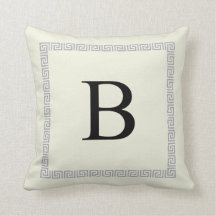 Personalized Monogram Pillow | Initial B