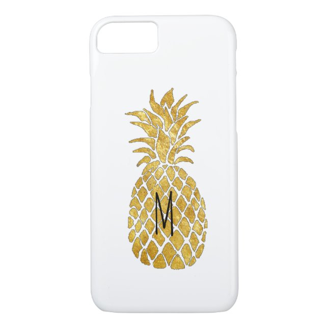 personalized monogram pineapple Case-Mate iPhone case (Back)