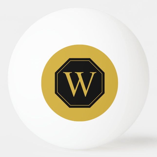 Personalized Monogram Ping Pong Ball Design (Back)