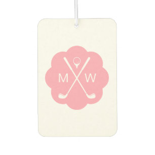 Personalized Monogram Pink Air Freshener