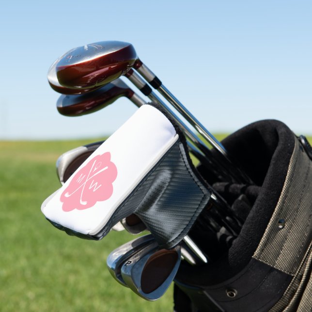 Personalized Monogram Pink Golf Head Cover (In Situ)