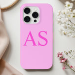 Personalized Monogram Pink Initial Phone Case<br><div class="desc">Add a touch of elegance to your phone with our Personalized Monogram Pink Initial Phone Case. Featuring a chic and modern design, this case is perfect for showcasing your personal style. The soft pastel pink background is complemented by a customizable monogram initial, making it a unique accessory that’s both practical...</div>