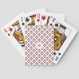 Personalized Monogram Poker Playing Card Suit