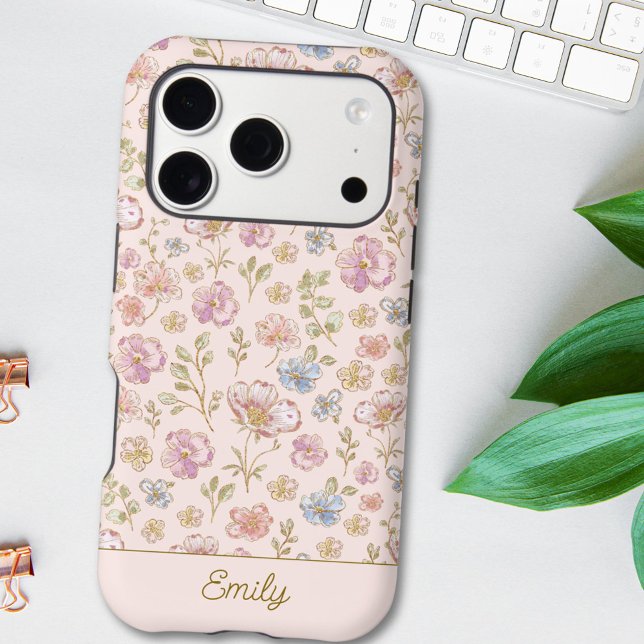 Personalized Monogram Pretty Vintage Floral (In situ)