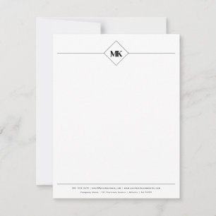 Personalized Monogram Professional  Card