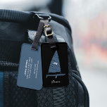 Personalized Monogram Sailboat Racing Grey Luggage Tag<br><div class="desc">This simple and stylish sailboat design is personalized with your name and monogram initials on the front, and your contact details on the back. A graphic style sailing boat illustration, including your monogram initials on the sail and your name in a handwritten script font. Luggage tag colours: dark grey, black...</div>