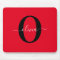 Personalized Monogram Script Name Red Black White
