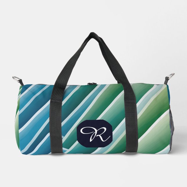 Personalized Monogram Small Duffle Bag - Abstract (Front)