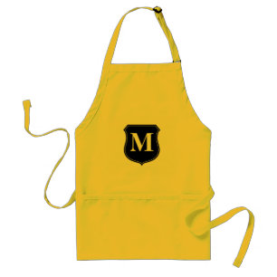 Personalized monogram standard BBQ apron for men