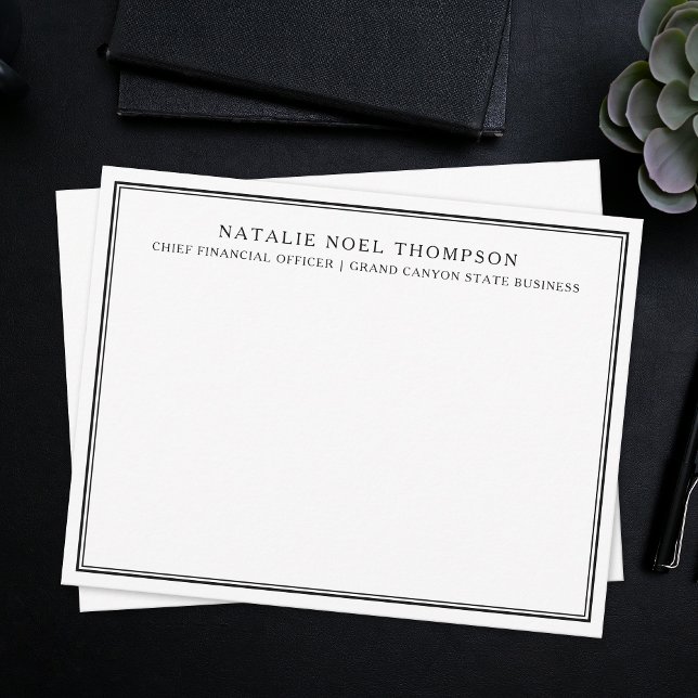 Personalized Monogram Stationary Custom Thank You Card (Creator Uploaded)