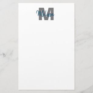 Personalized Monogram Stationery