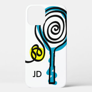 Personalized monogram tennis racket iPhone 7 case