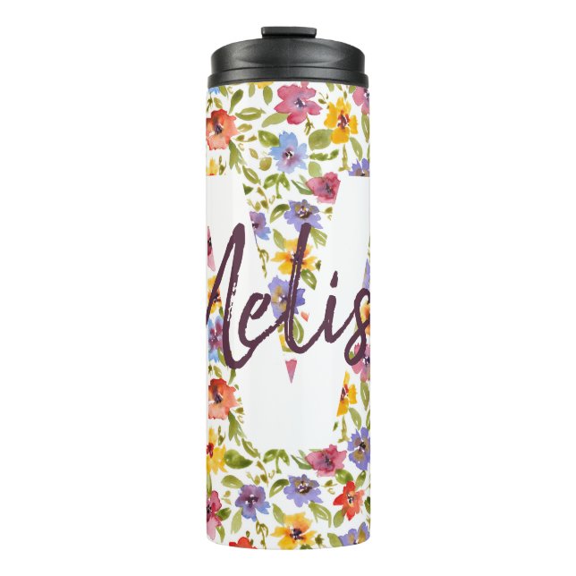 Personalized Monogram Thermal Tumbler (Front)