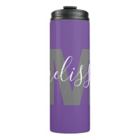 Personalized Monogram Thermal Tumbler