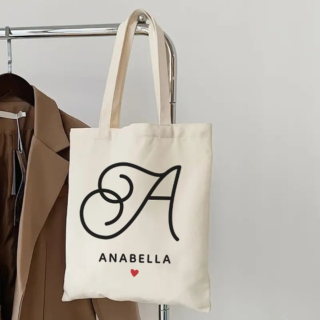 Personalized Monogram Tote Bag, Gift for Women Bag (monogram tote bag, initial name tote, custom name tote, personalized tote bag, bridesmaid gift,)