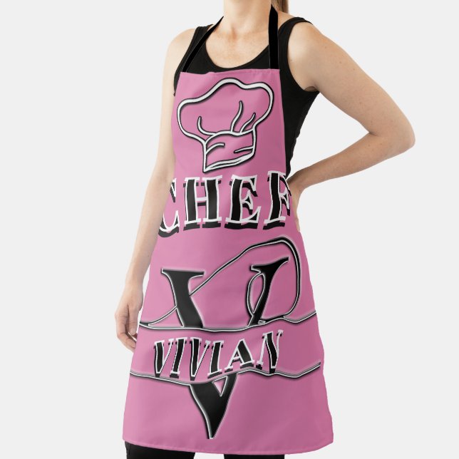 Personalized Monogram (V) Apron (Insitu)