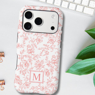 Personalized Monogram Vintage Flower Floral 