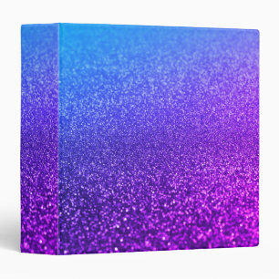 Personalized monogram vintage glitter shine binder