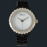Personalized Monogram Watch Face<br><div class="desc">Give a gift he will actually keep (and wear!) and remember who gave it to him each time he checks the time.</div>
