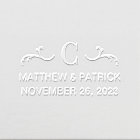 Personalized Monogram Wedding Names & Date