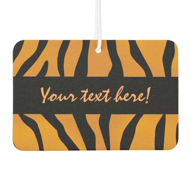 Personalized Monogram Wild Thing Tiger Stripes Car Air Freshener (Front)