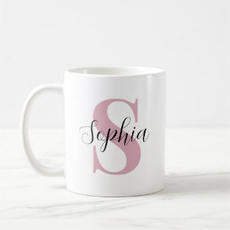 Personalized Monogram with Custom Initial & Name Coffee Mug