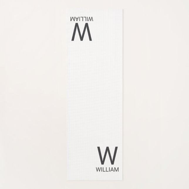 Personalized Monogram Yoga Mat (Front)