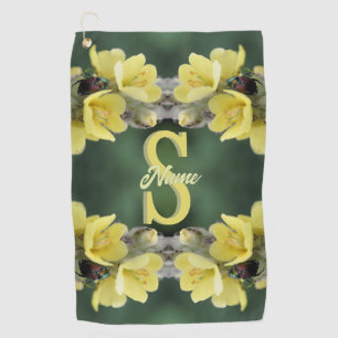 Personalized Monogram Your Initial Name Mullein Golf Towel