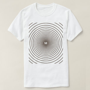 Personalized Monogram Your Letter Striped T-Shirt