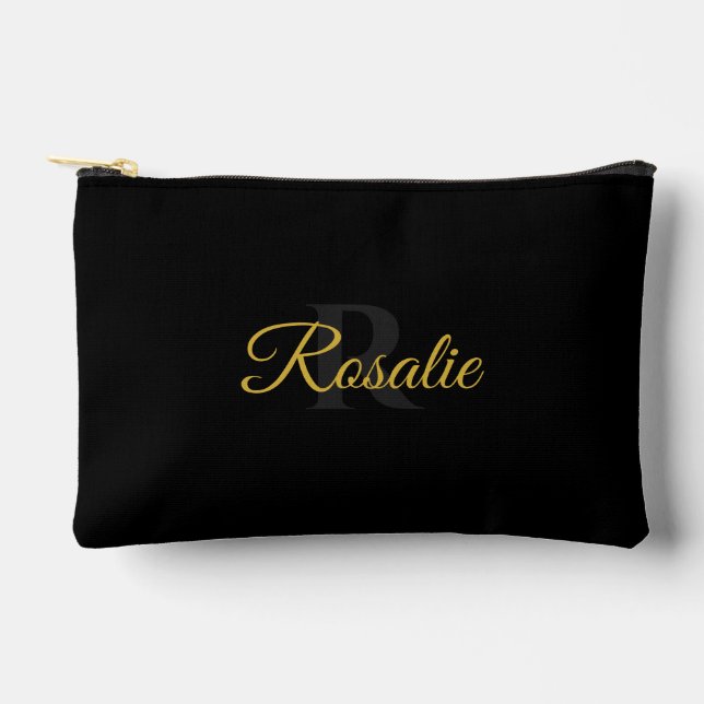 Personalized Monogram Zipper Pouch for Essentials (Front)