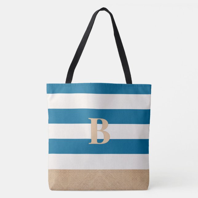 Personalized Monogrammed Custom Beach Bag (Front)