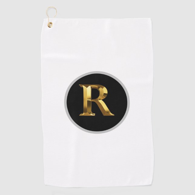 Personalized Monogrammed Golf Balls Towel (Front)