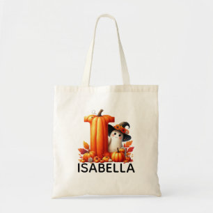Personalized Monogrammed Halloween Tote Bag