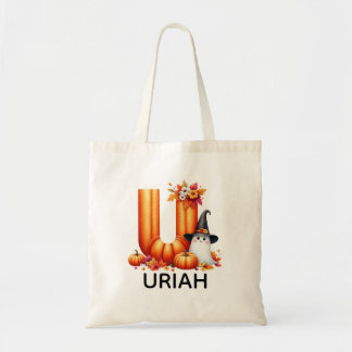 Personalized Monogrammed Halloween Tote Bag