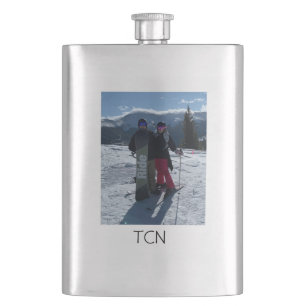 Personalized Monogrammed Photo Hip Flask