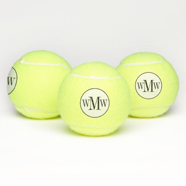 personalized Monogrammed Tennis Balls (Multi)