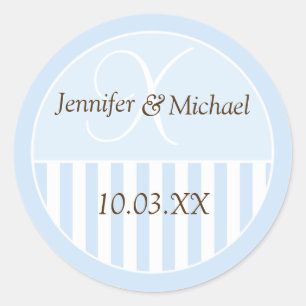 Personalized Monogrammed Wedding Favour Labels