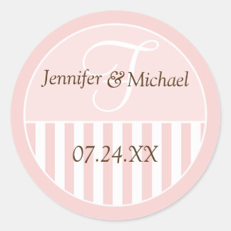 Personalized Monogrammed Wedding Favour Labels