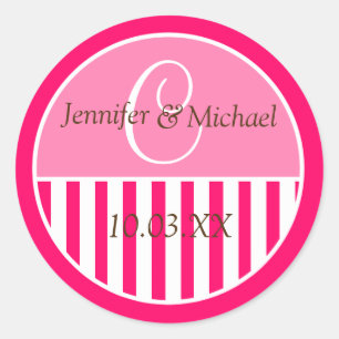 Personalized Monogrammed Wedding Favour Labels