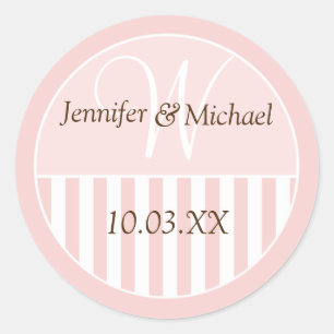 Personalized Monogrammed Wedding Favour Labels