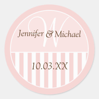 Personalized Monogrammed Wedding Favour Labels