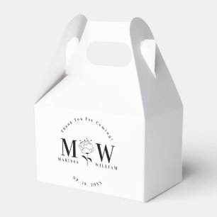 Personalized Monogrammed Wedding Gifts Favours Favor Box