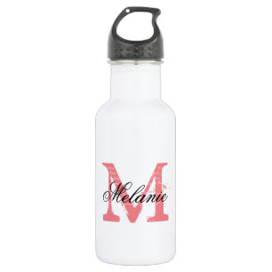 Personalized monogrammed wedding water bottles