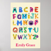Personalized Monster ABC Silly Alphabet Monsters